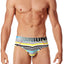 Junk Underjeans Blue/Multi Striped Hustle Brief