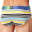 Junk Underjeans Blue/Multi Striped Hustle Brief