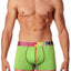 Junk Underjeans Green-Heather Zip-Front Twist Trunk