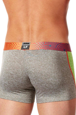 Junk Underjeans Green-Heather Zip-Front Twist Trunk thumbnail 4