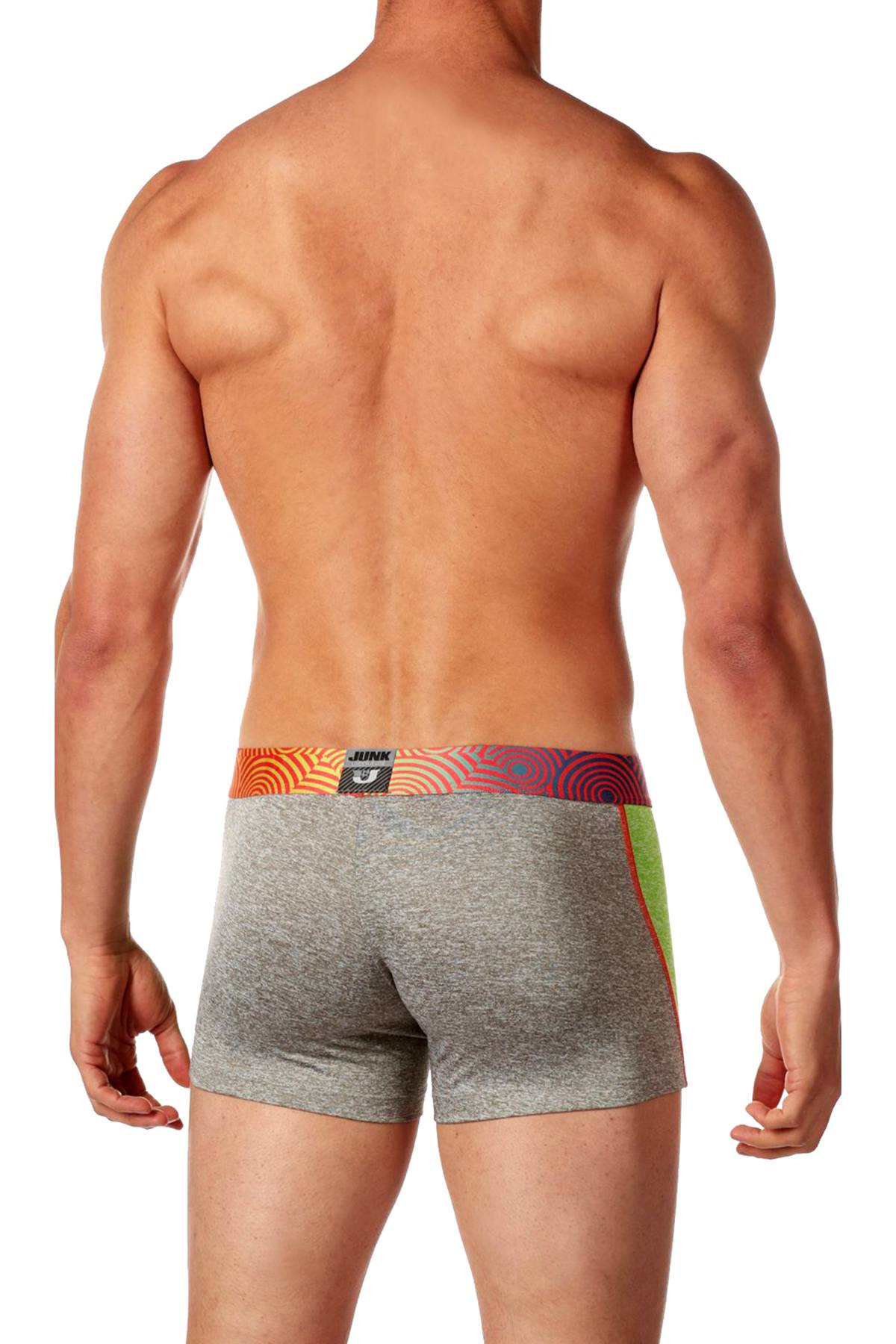Junk Underjeans Green-Heather Zip-Front Twist Trunk
