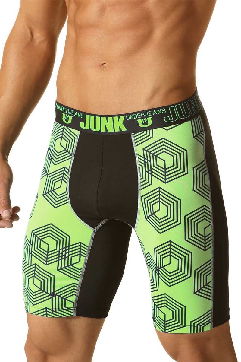 Junk Underjeans Green Snare Knee Length Boxer