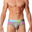 Junk Underjeans Grey/Purple Heather Color-Block Grind Brief