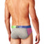 Junk Underjeans Grey/Purple Heather Color-Block Grind Brief