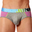 Junk Underjeans Grey/Purple Heather Color-Block Grind Brief