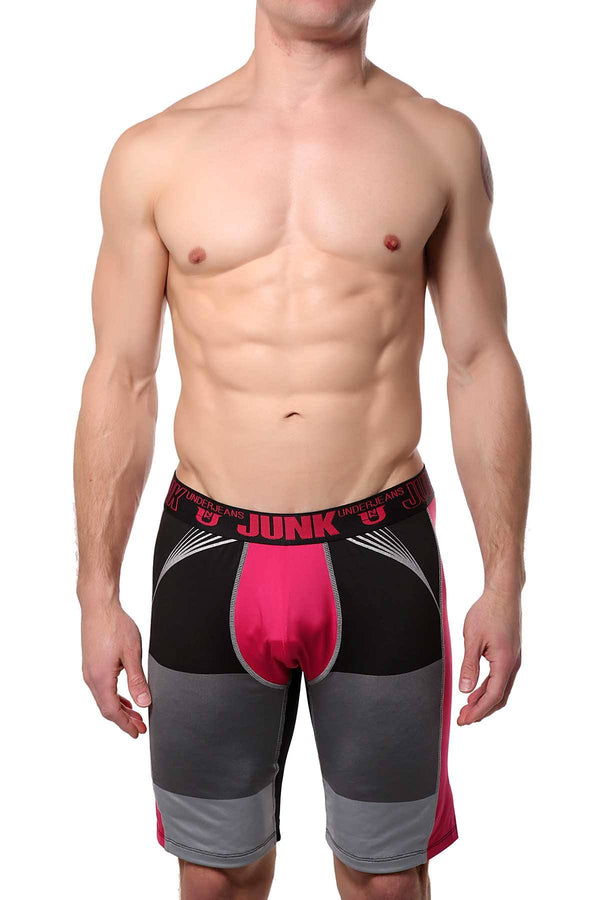 Junk Underjeans Pink Flash Knee-Length Boxer Brief