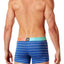 Junk Underjeans Royal-Blue Striped Rumba Zipper-Pouch Trunk