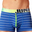 Junk Underjeans Royal-Blue Striped Rumba Zipper-Pouch Trunk