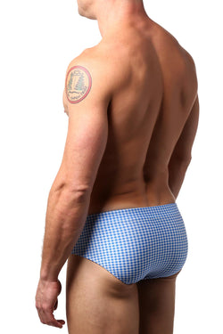 JustinCase Baby Blue Gingham Swim Bikini thumbnail 2