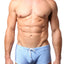 JustinCase Baby Blue Gingham Swim Trunk