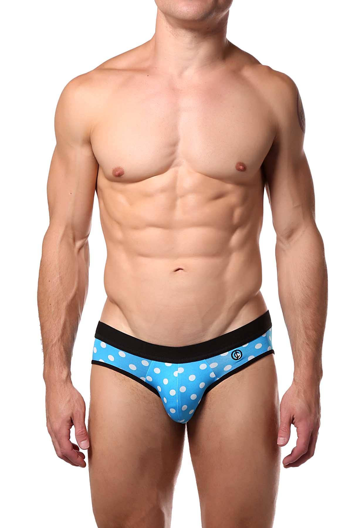 JustinCase Light-Blue Polka Brief