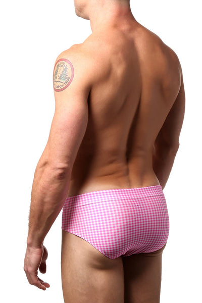 JustinCase Magenta-Pink Gingham Swim Bikini