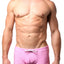 JustinCase Magenta-Pink Gingham Swim Trunk
