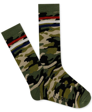K. Bell Socks Camo Stripe Socks Green Camo