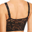 KENDALL+KYLIE Black Longline Wireless Sheer Lace Bralette