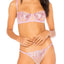 KENDALL+KYLIE Pink Orchid Embroidered Mesh Balconette Bra