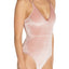 KENDALL+KYLIE Rose-Dust Velvet Plunge Bodysuit
