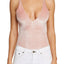 KENDALL+KYLIE Rose-Dust Velvet Plunge Bodysuit