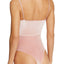 KENDALL+KYLIE Rose-Dust Velvet Plunge Bodysuit