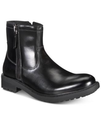 KENNETH COLE Unlisted Mens C-ROAM Zip-Up Boots Black