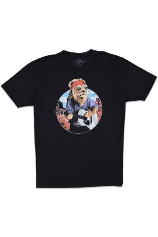 KID DANGEROUS ACOUSTIC LION Tee Black