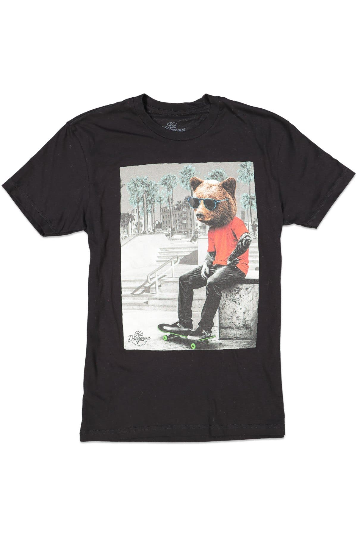 KID DANGEROUS Bear Chillin Tee Black