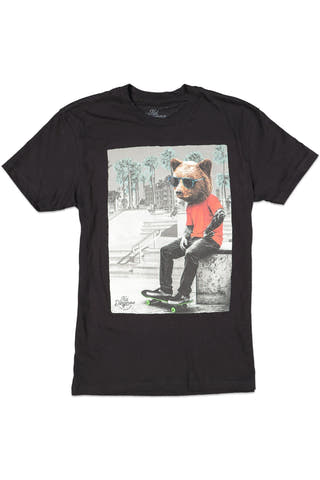 KID DANGEROUS Bear Chillin Tee Black