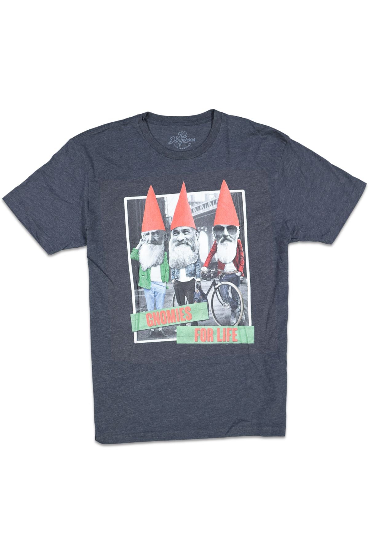KID DANGEROUS GNOMIES CHARCOAL tee