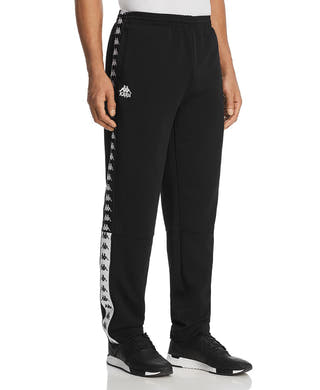 Kappa 222 Banda Baris Sweatpants Black/white