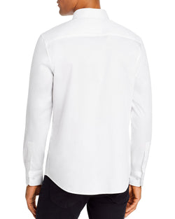 Karl Lagerfeld Paris Logo Patch Slim Fit Shirt White thumbnail 2