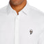 Karl Lagerfeld Paris Logo Patch Slim Fit Shirt White