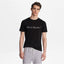 Karl Lagerfeld Paris Mercerized Cotton Embroidered Signature Tee Black