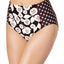Kate Spade New York Black Floral Print Aliso Beach High Waist Bikini Bottom