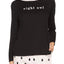 Kate Spade New York Black Night-Owl Long-Sleeve Lounge Tee