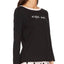 Kate Spade New York Black Night-Owl Long-Sleeve Lounge Tee