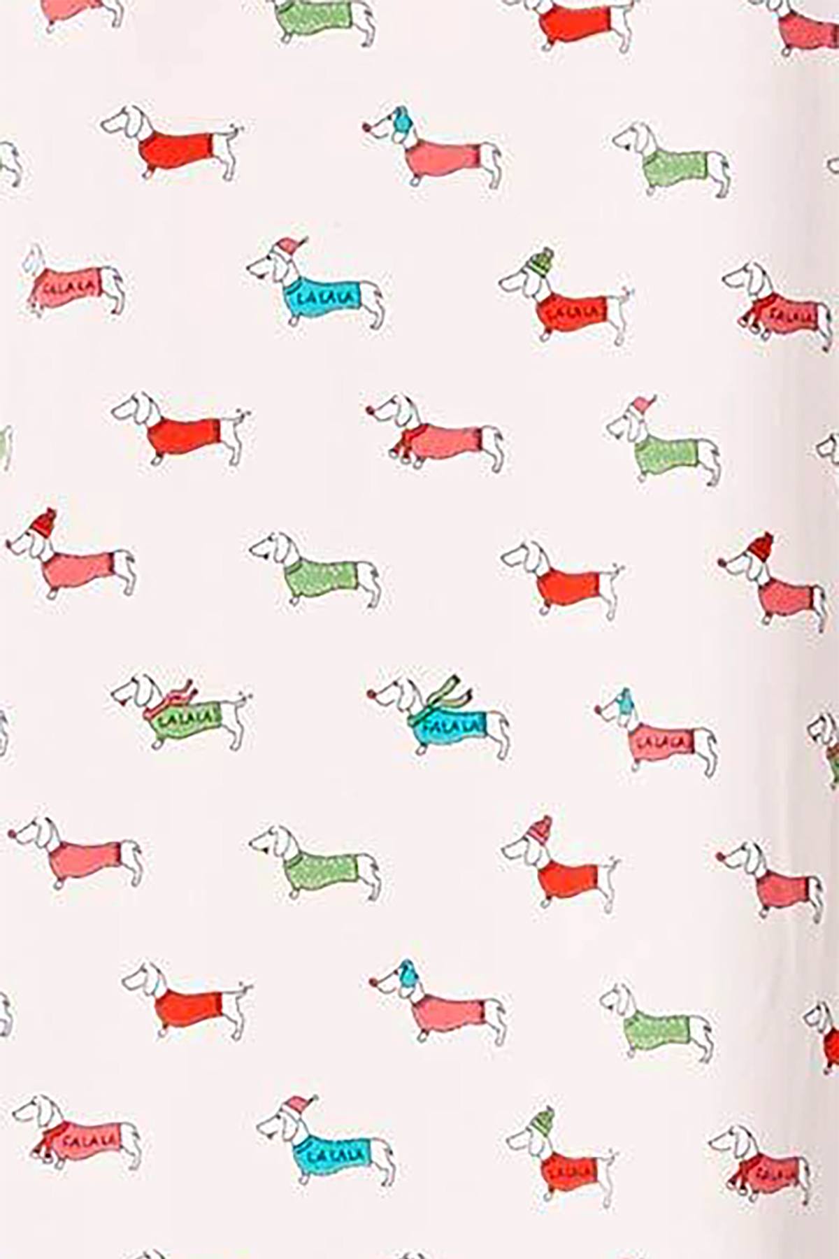 Kate Spade New York Pink Dachshund FA LA LA Sleepshirt with Eyemask Set