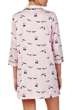 Kate Spade New York Pink Love-Birds Dream-a-Little-Dream Sleepshirt thumbnail 4