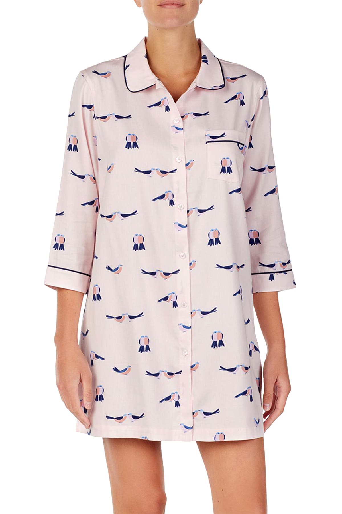 Kate Spade New York Pink Love-Birds Dream-a-Little-Dream Sleepshirt
