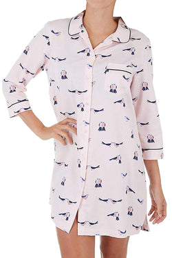 Kate Spade New York Pink Love-Birds Dream-a-Little-Dream Sleepshirt thumbnail 2
