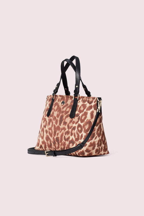 Kate Spade New York Taylor Leopard Small Crossbody Tote Bag in Natural