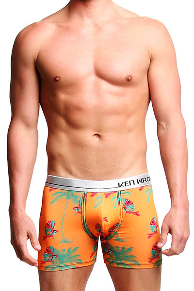 Ken Wroy Orange Birdie Boxer Brief