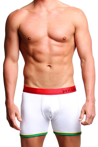 Ken Wroy White Capoeira Boxer Brief