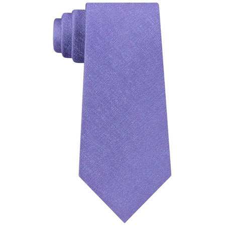 Kenneth Cole Marble Solid Silk Tie Purple Purple