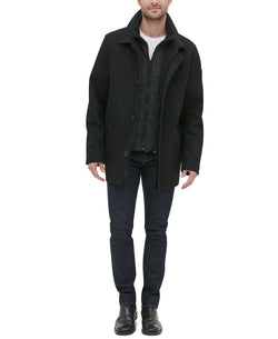 Kenneth Cole New York Layered Walker Jacket Black thumbnail 1
