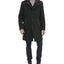 Kenneth Cole New York Winged Collar With Inner Lightweight Bib And Hood Jacket Black
