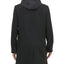 Kenneth Cole New York Winged Collar With Inner Lightweight Bib And Hood Jacket Black