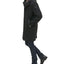 Kenneth Cole New York Winged Collar With Inner Lightweight Bib And Hood Jacket Black