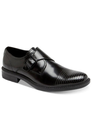 Kenneth Cole Reaction Black Cellar Monk-Strap Loafer