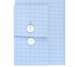 Kenneth Cole Reaction Extra-slim Fit Non-iron Stretch Check Dress Shirt Powder Blue thumbnail 2