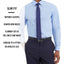 Kenneth Cole Reaction Marine-Blue Check Slim-Fit Techni-Cole Performance Dress Shirt